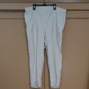J. Jill Linen Linen Pants in Cream
